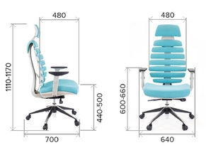 Размеры кресла Эверпроф Эрго